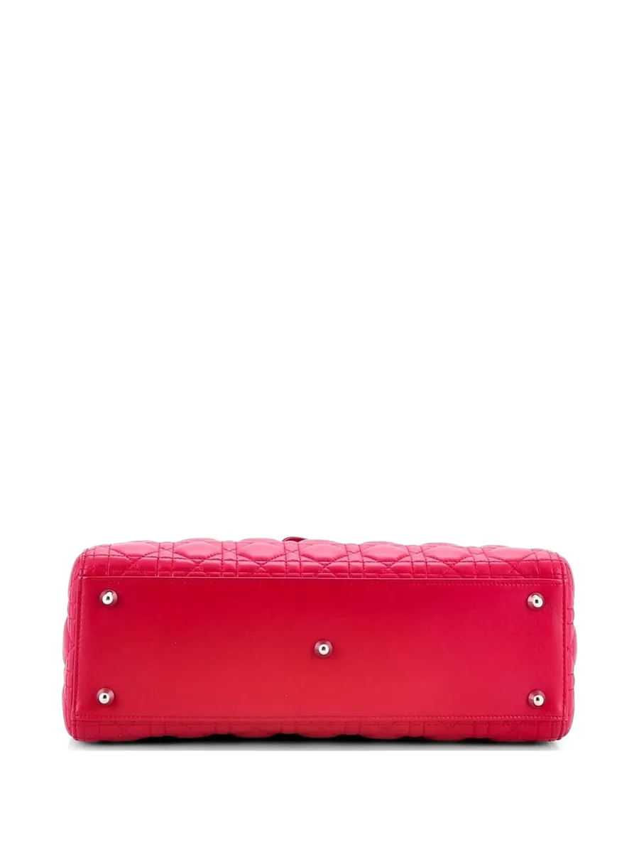 большая сумка-тоут Lady Dior Bag Cannage Quilt Lambskin 7