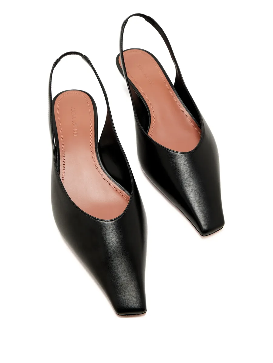 Jamie square-toe slingback-strap pumps 3