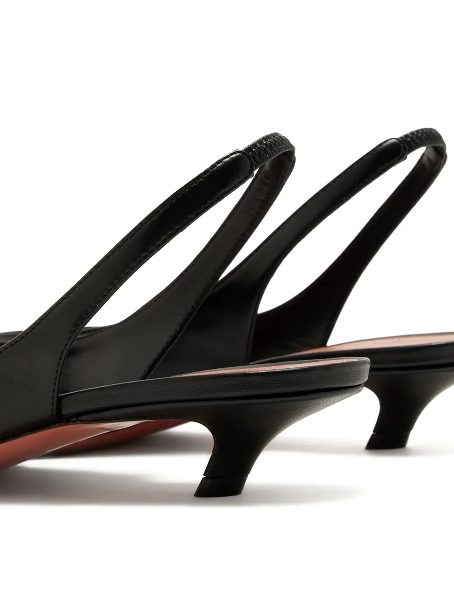 Jamie square-toe slingback-strap pumps 8