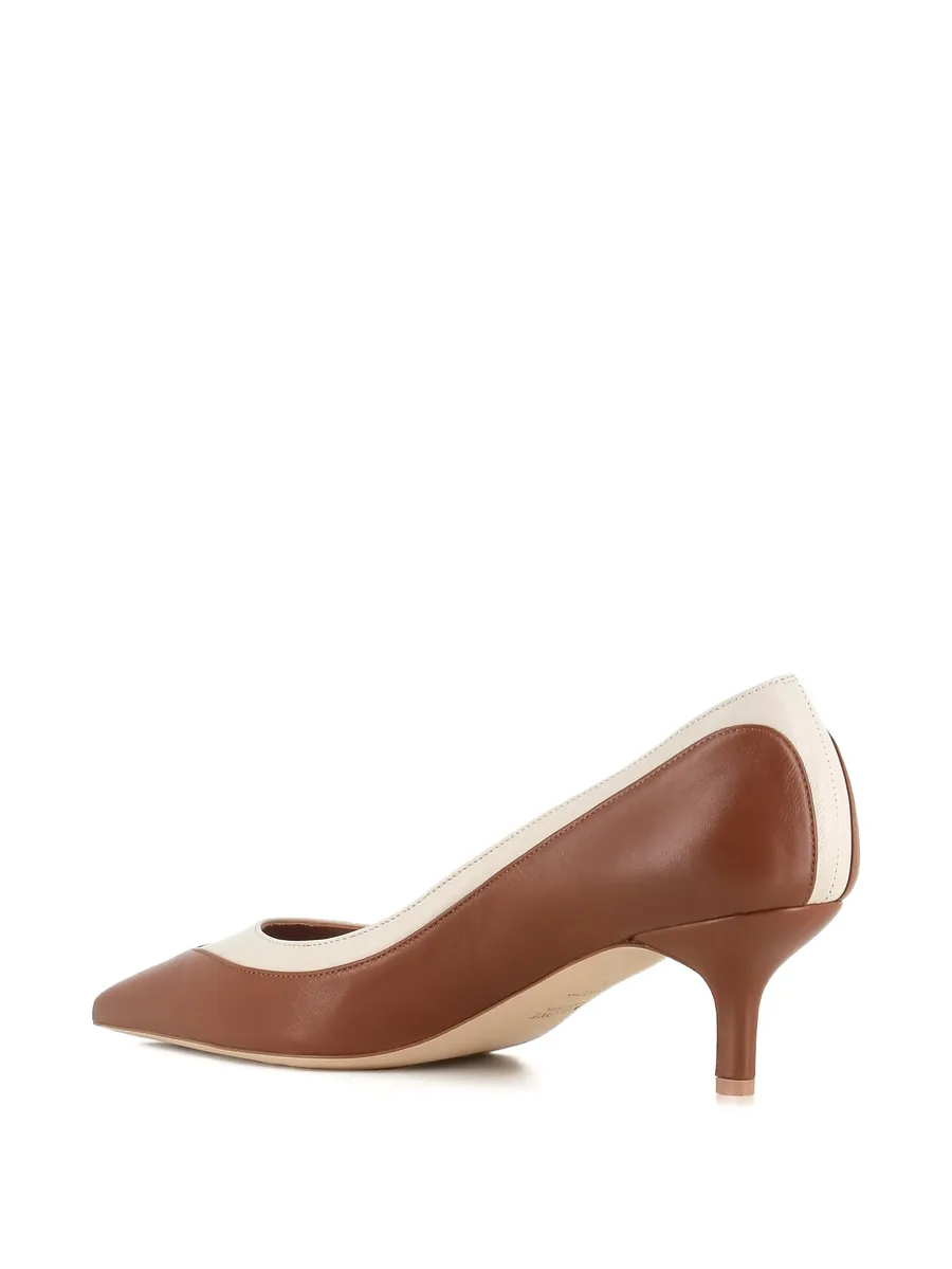 pointed toe two-tone pumps 6
