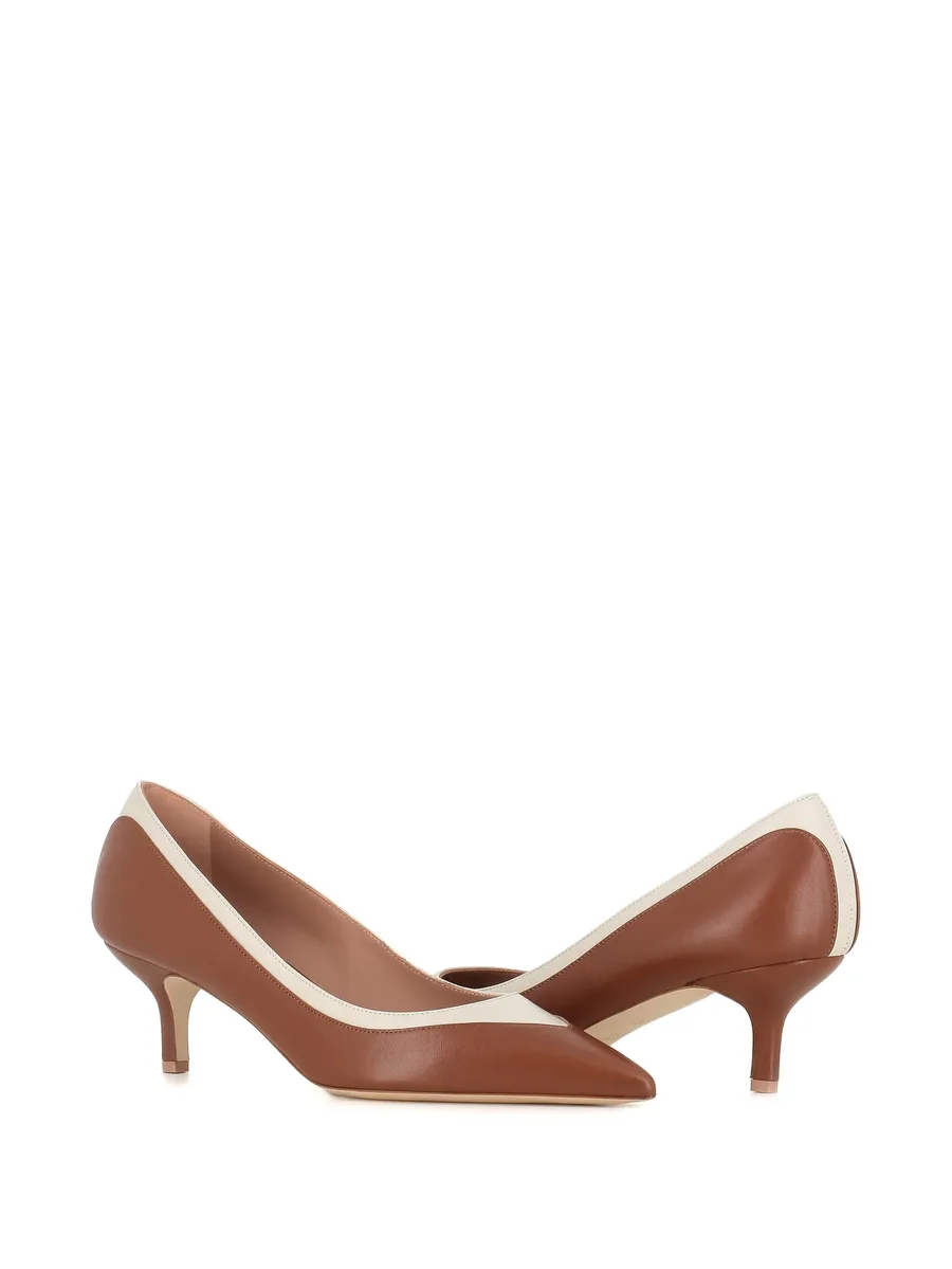 pointed toe two-tone pumps 9
