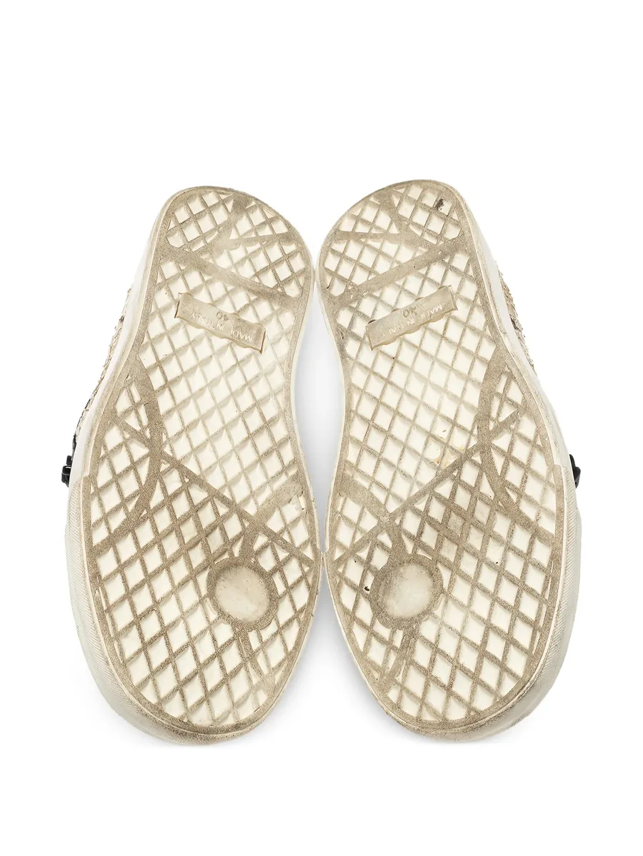 python leather zipper sneakers 4