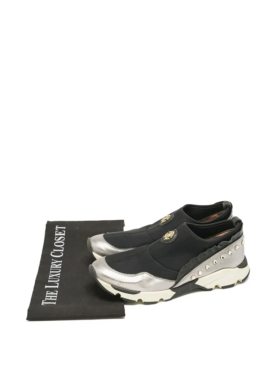 crystal-embellished low-top sneakers 10