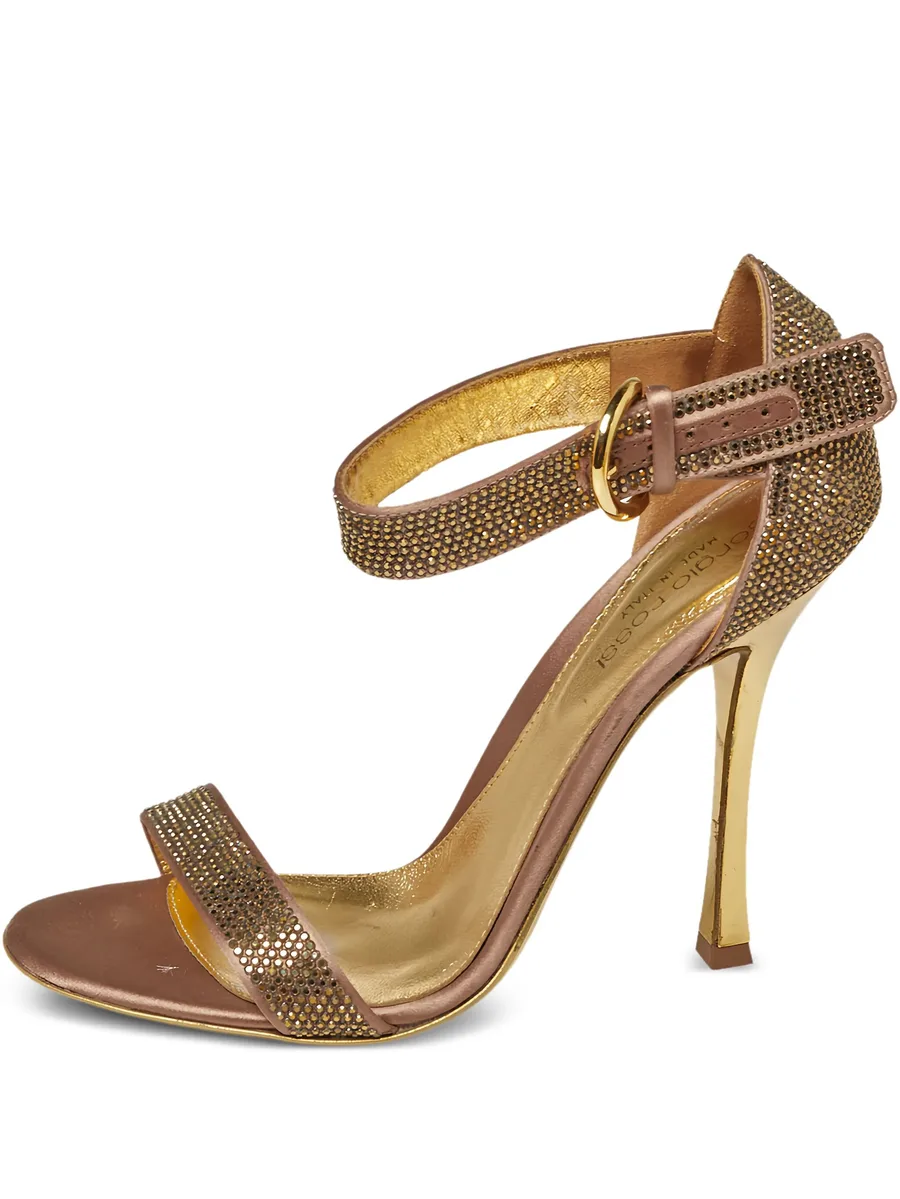 Pre-owned 110mm crystal-embellishment sandals 2