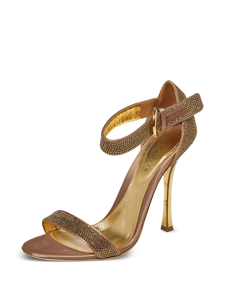 Pre-owned 110mm crystal-embellishment sandals 5