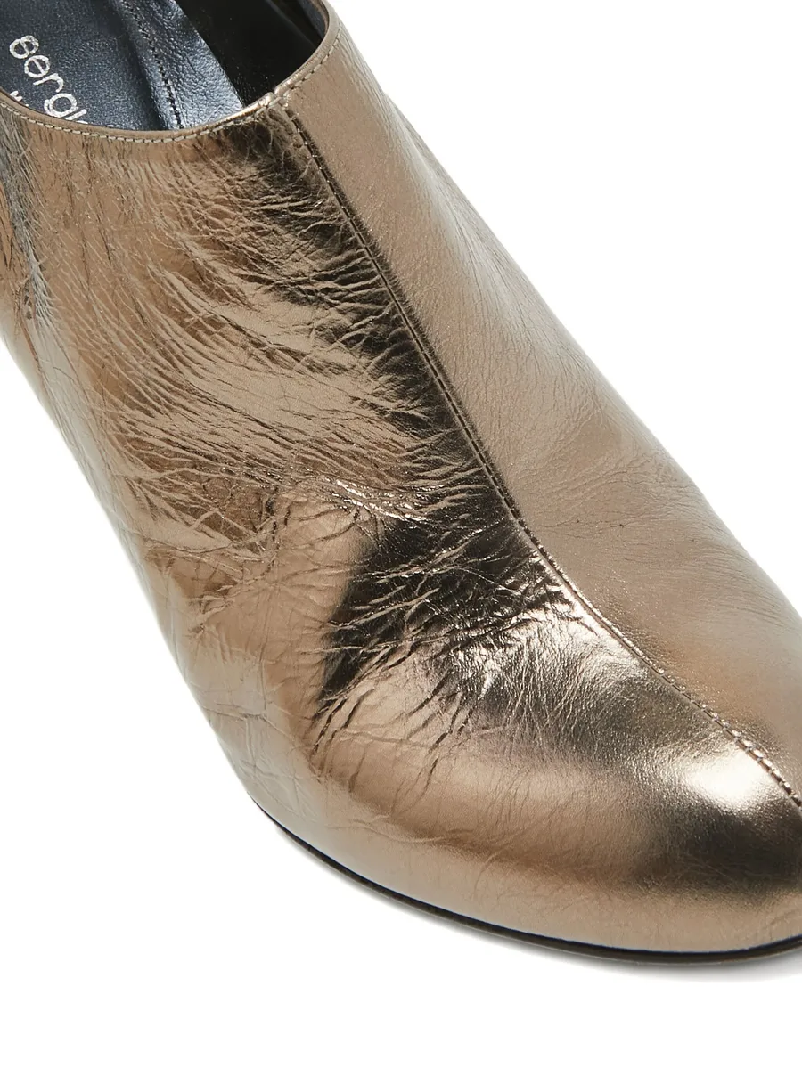 pre-owned 100mm metallic-effect boots 12