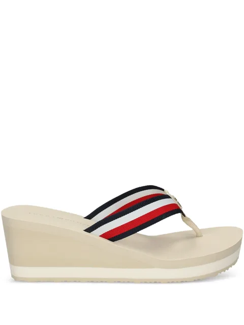68mm Corporate wedge platform sandals
