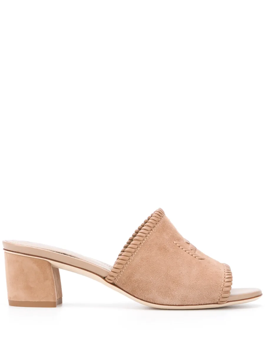 logo-embroidered sandals 2