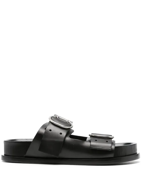 buckle-fastening flat sandals