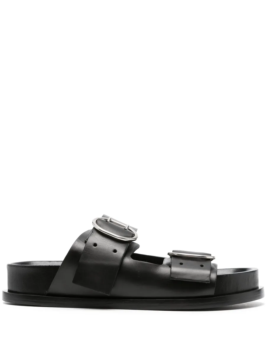 buckle-fastening flat sandals 2