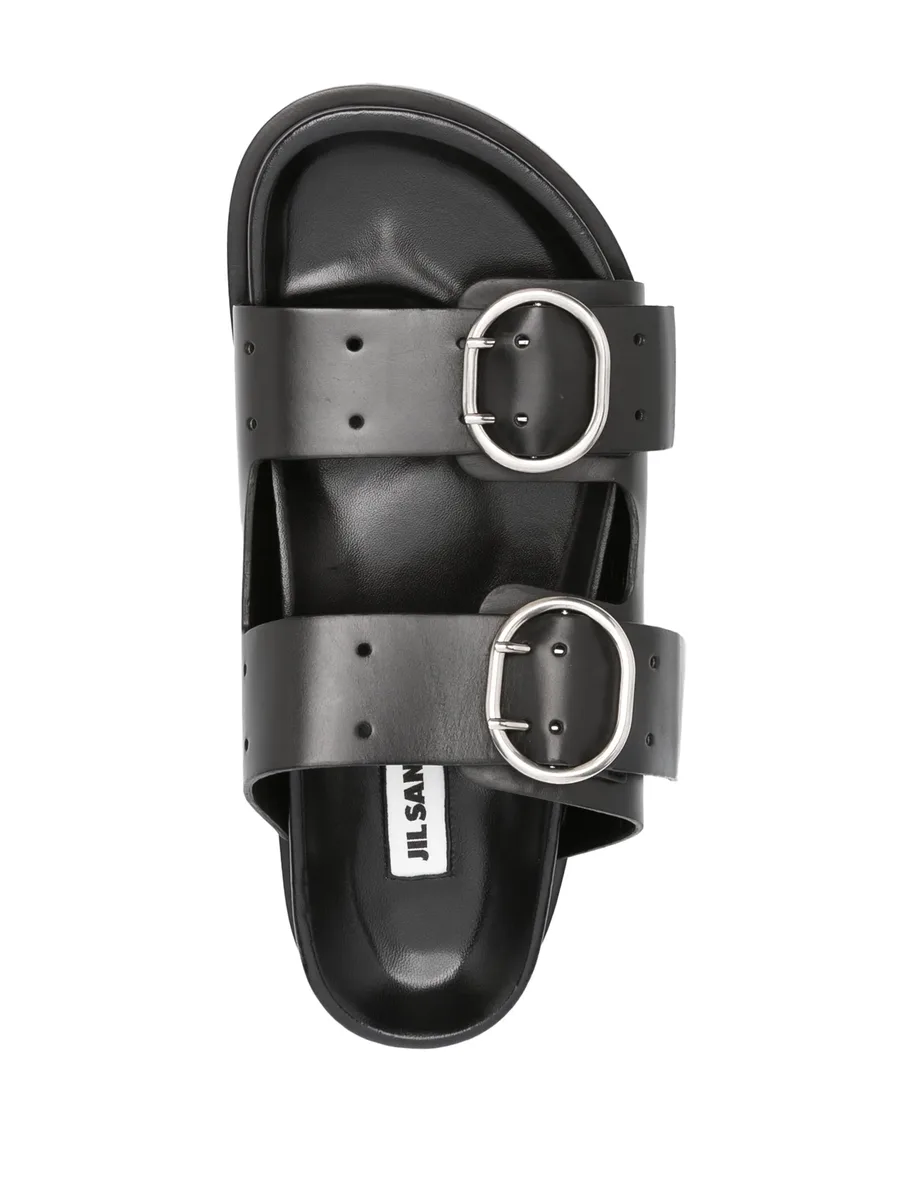 buckle-fastening flat sandals 7