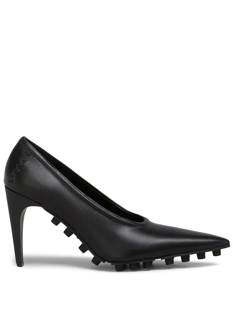 60mm spike-embellished pumps