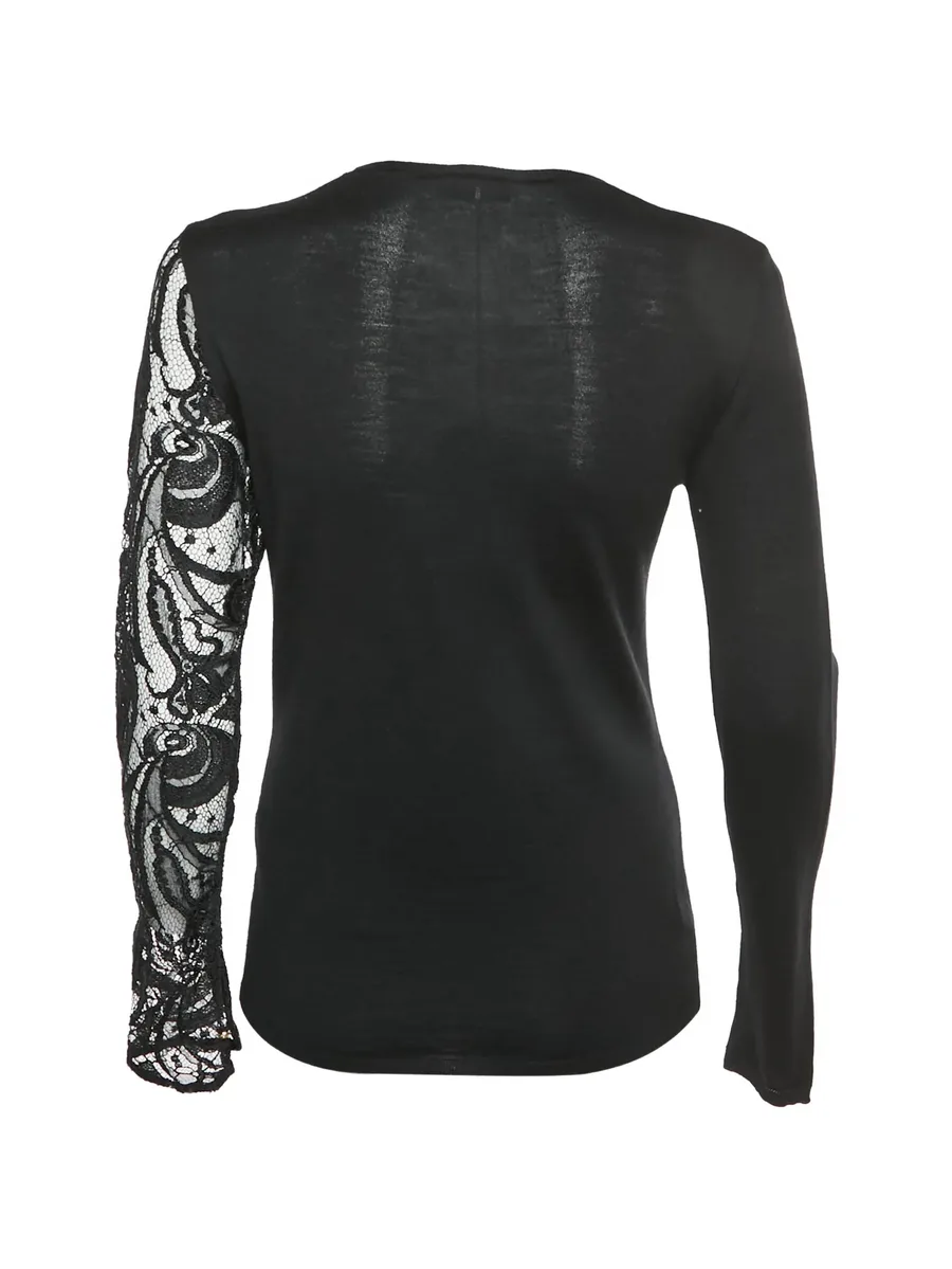 asymmetric zip-detail wool blouse 4