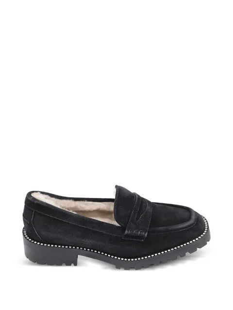 crystal-embellished loafers