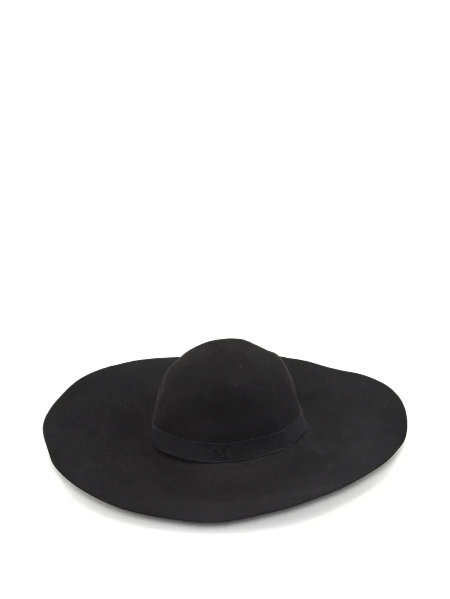 pre-owned Blanche wide-brim felt hat 4