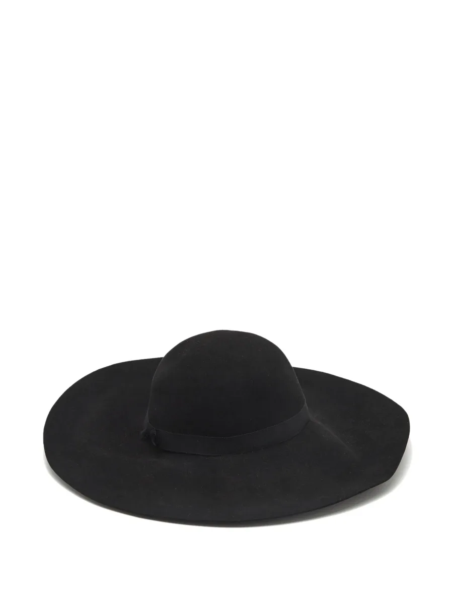 pre-owned Blanche wide-brim felt hat 6