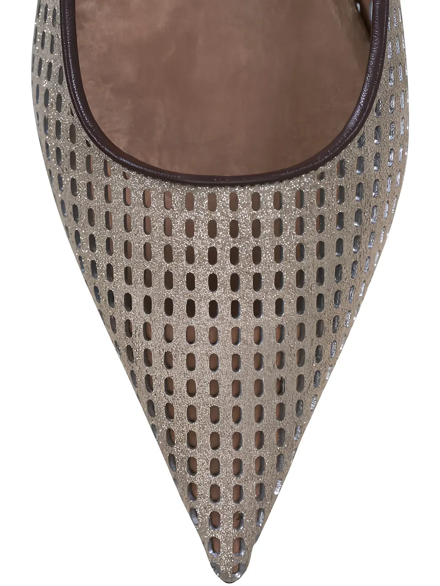 slingback perforated ballet flats 7