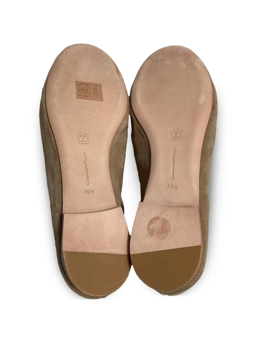 logo suede loafers 10