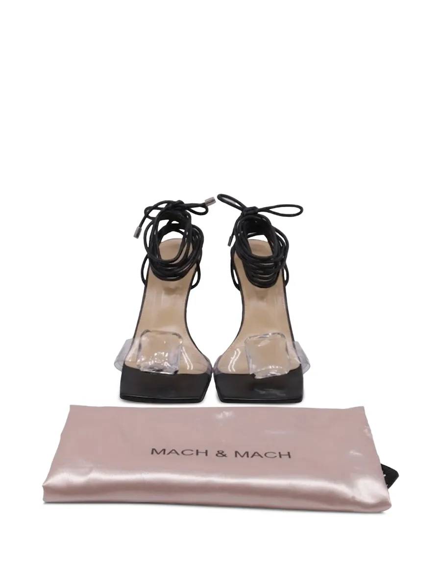 crystal-embellished leather heeled sandals 10