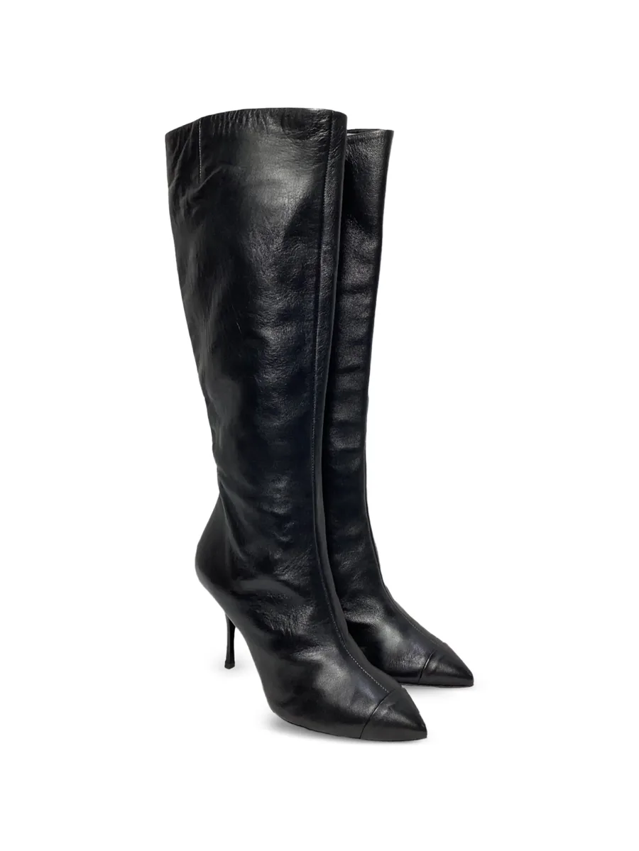 leather knee-high boots 3