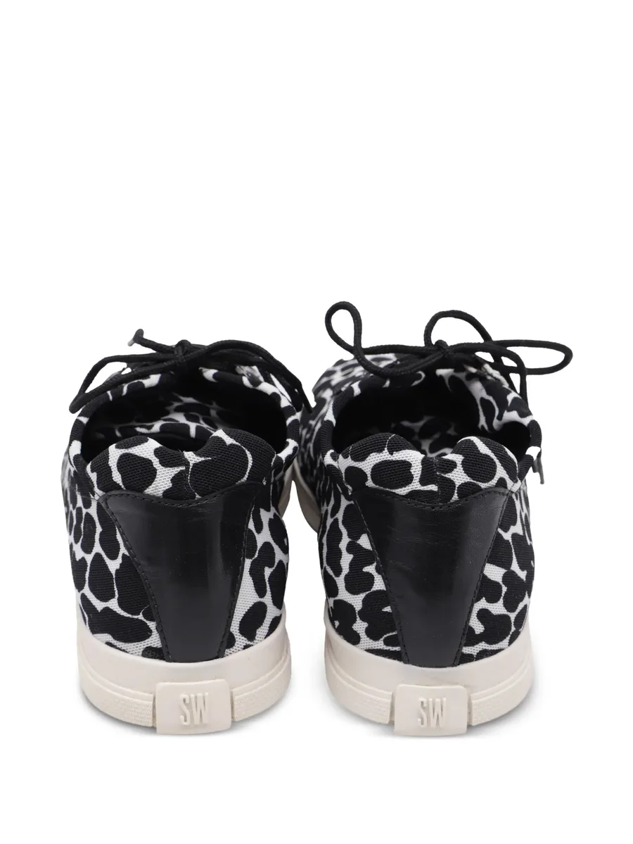 Animal-print canvas sneakers 3