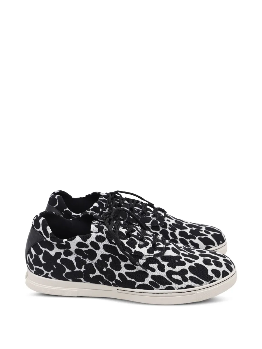 Animal-print canvas sneakers 10