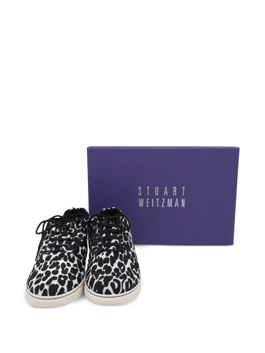 Animal-print canvas sneakers 14
