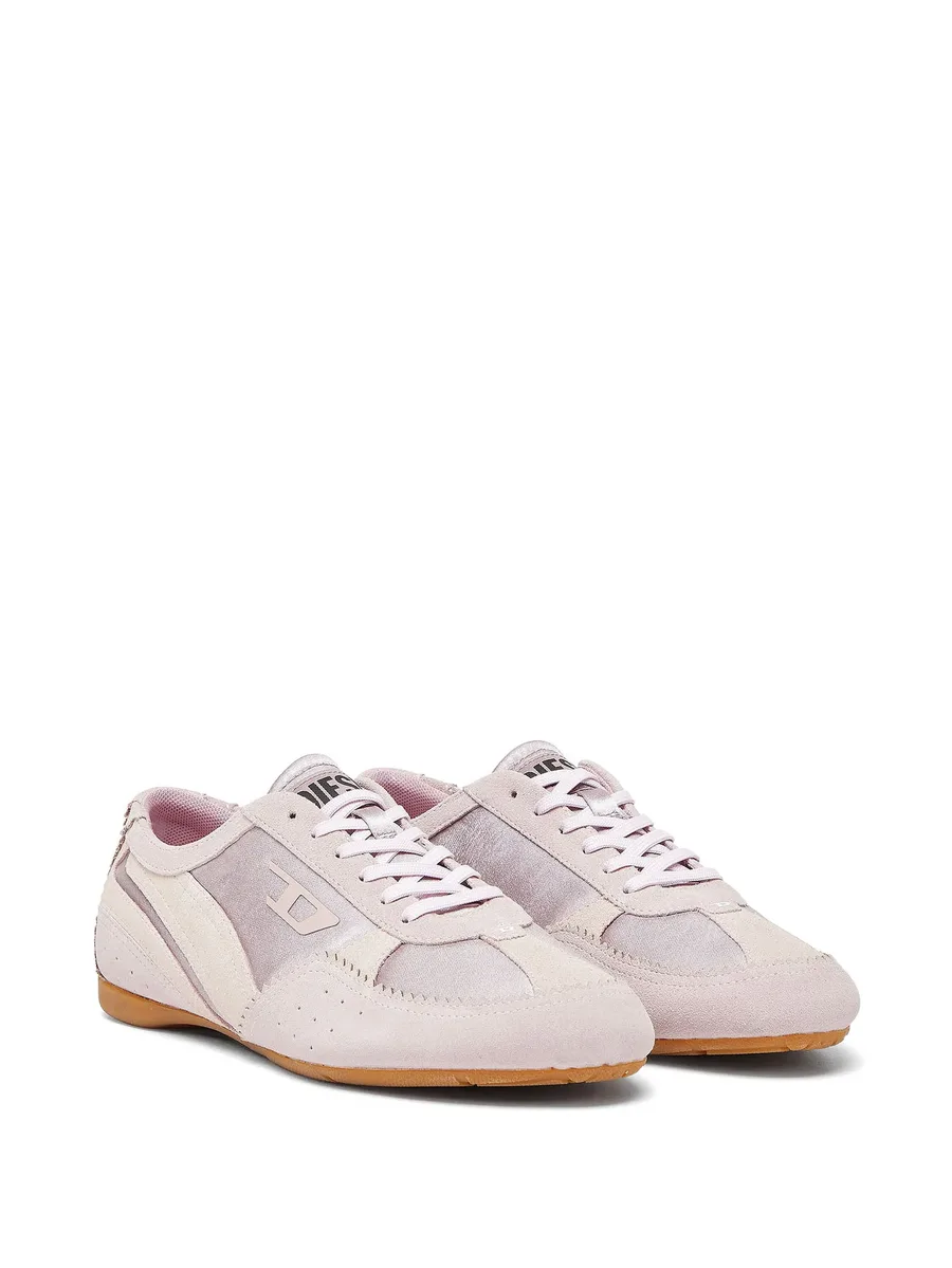D-Mile-Flat sneakers with suede overlays 4