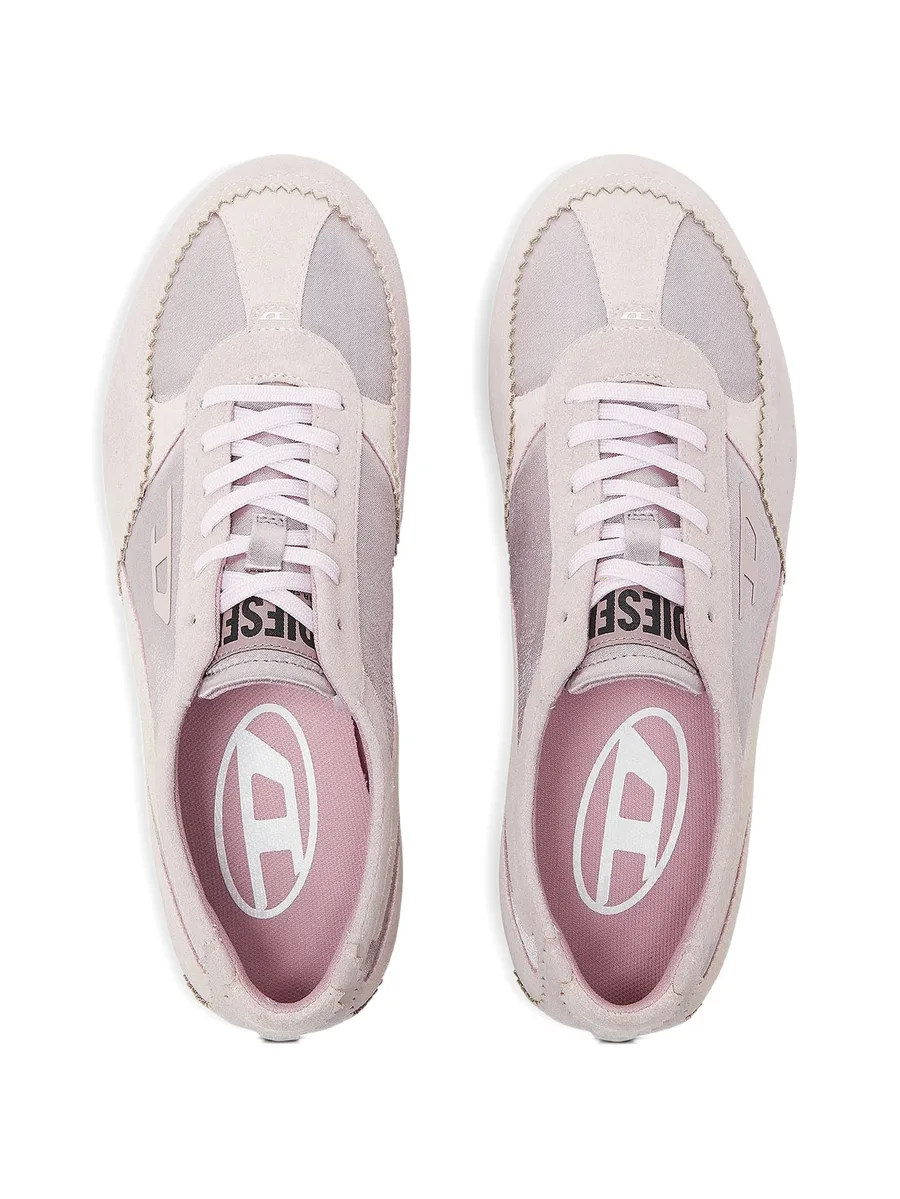 D-Mile-Flat sneakers with suede overlays 5