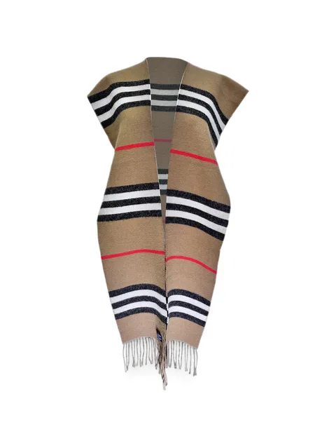 шарф Icon Stripe с бахромой