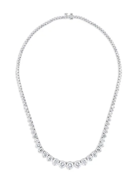 Riviera diamond tennis necklace