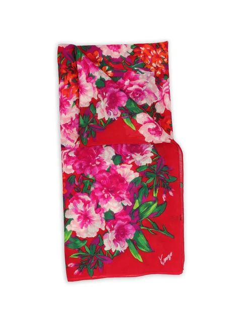 floral-print scarf
