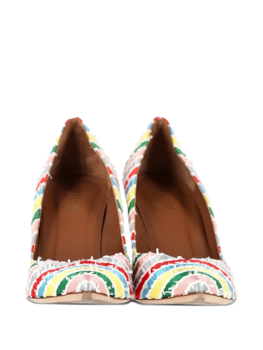 Brenda striped pointed pumps 5