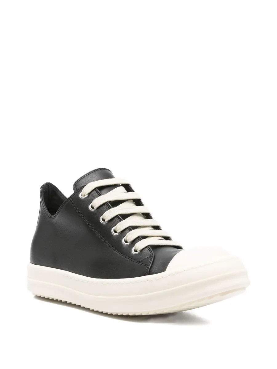 leather lace-up sneakers 4