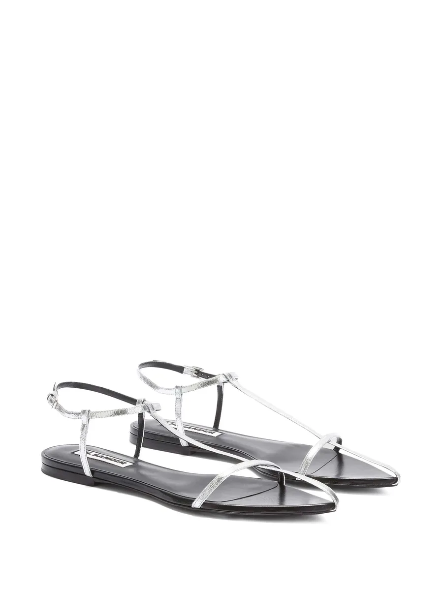 pointed open-toe leather sandals 4