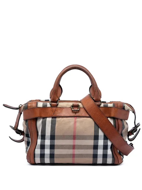 2000-2017 House Check Canvas Banford Bowling Bag satchel