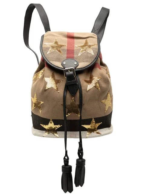 2000-2017 Mega Check Canvas Star Sequin backpack