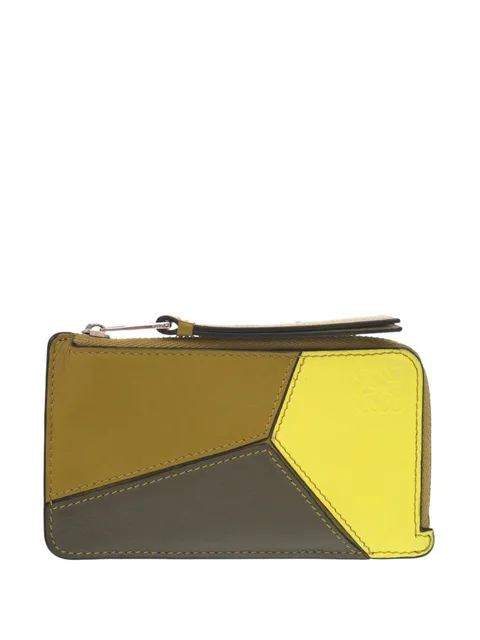кошелек для монет Tricolor Calfskin Puzzle Card Holder (2022 год)