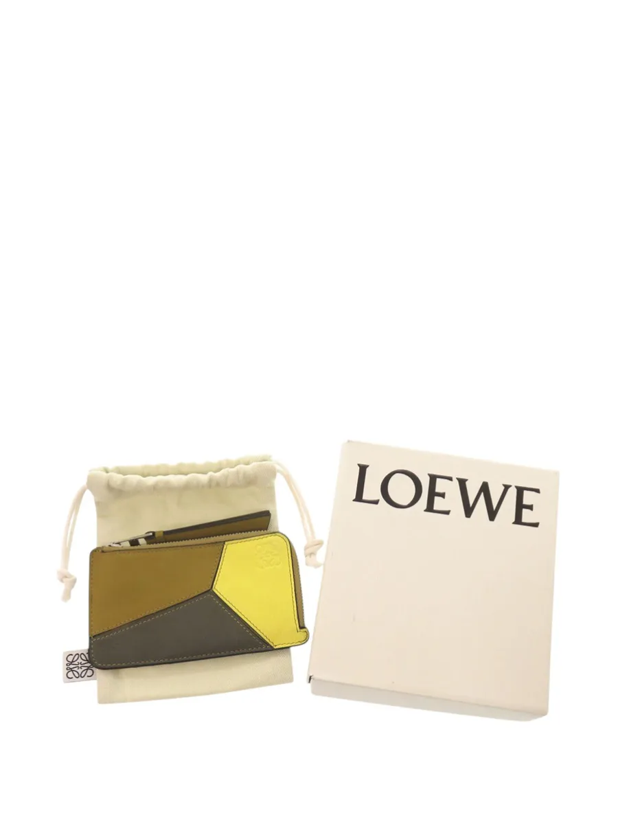 кошелек для монет Tricolor Calfskin Puzzle Card Holder (2022 год) 13