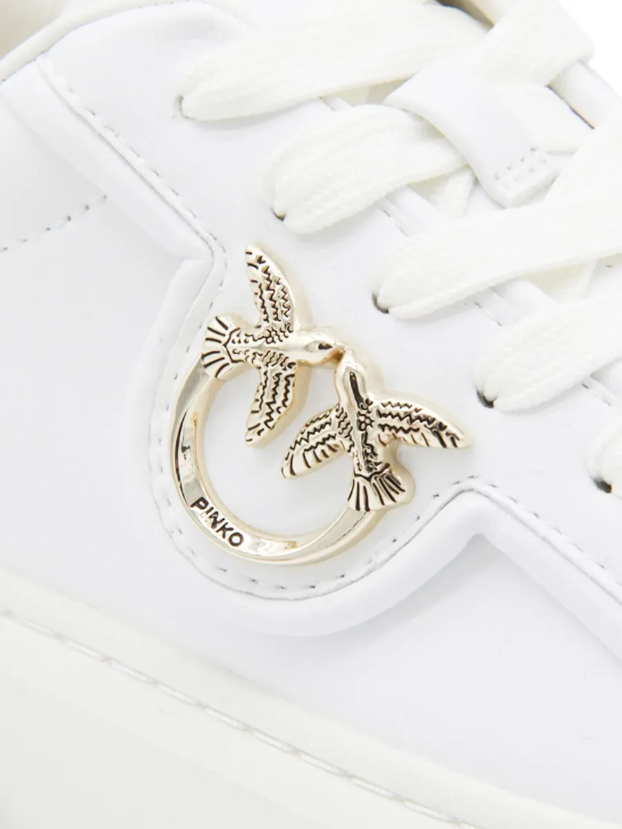 metallic-detail bird-embellishment sneakers 5