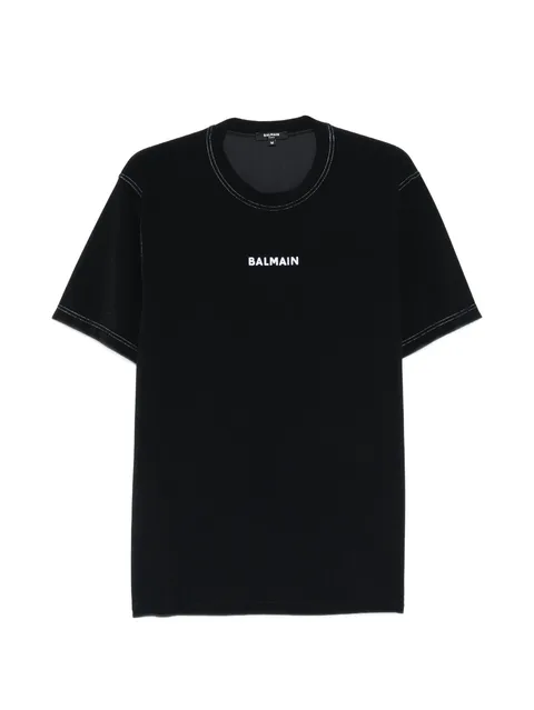 logo-embroidered T-shirt