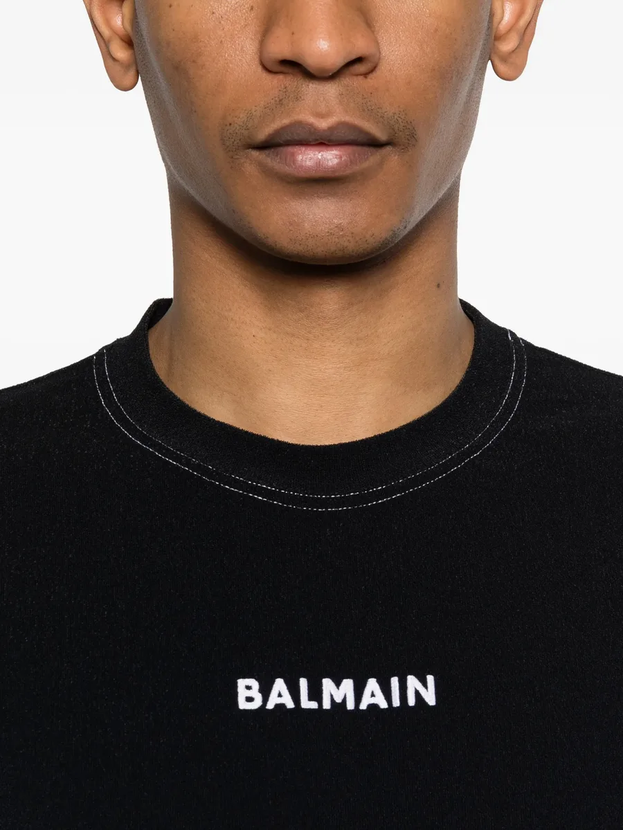 logo-embroidered T-shirt 9