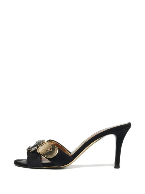 crystal-embellished Medusa sandals