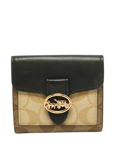 Georgie Monogram canvas wallet