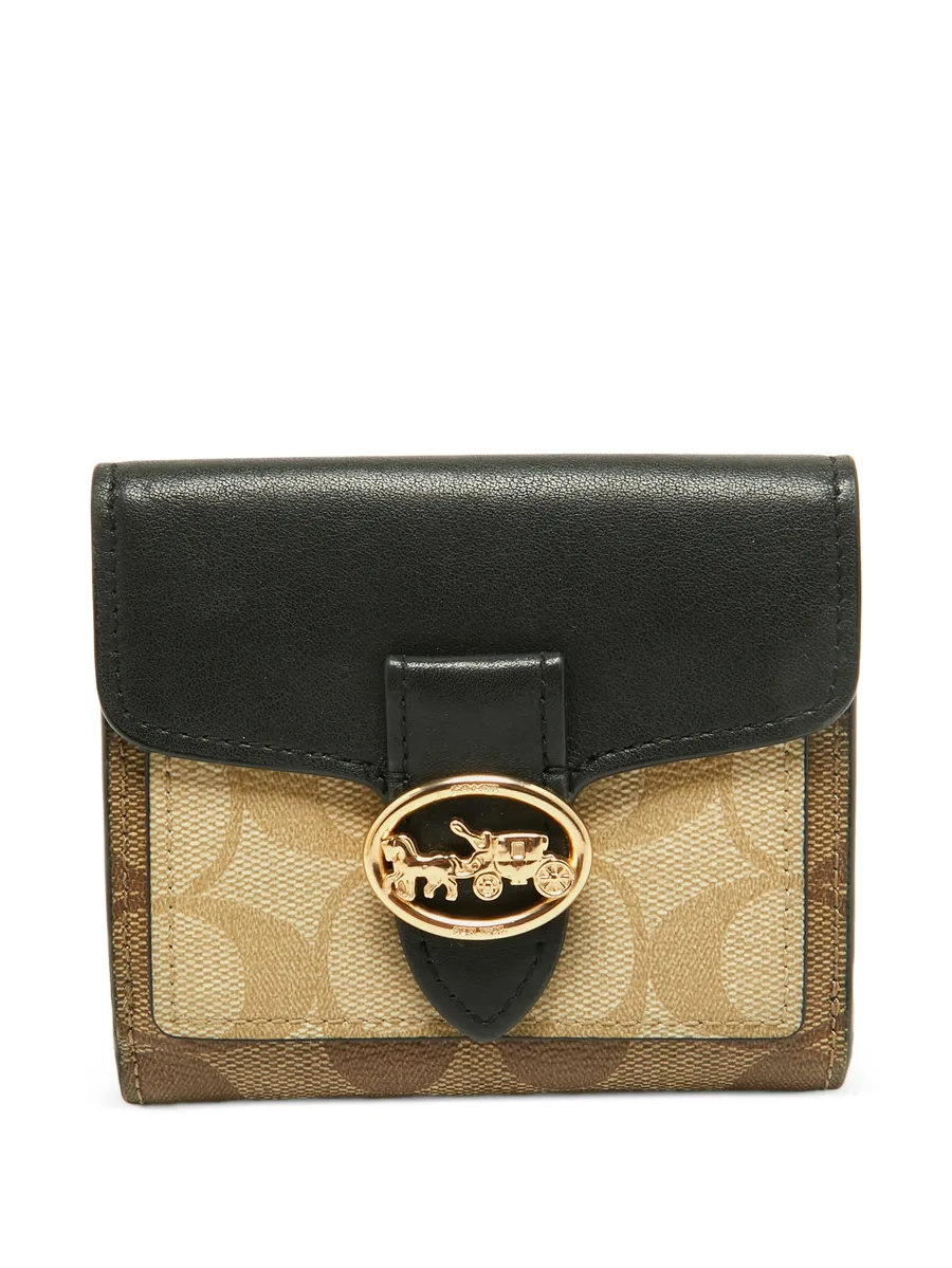 Georgie Monogram canvas wallet 1
