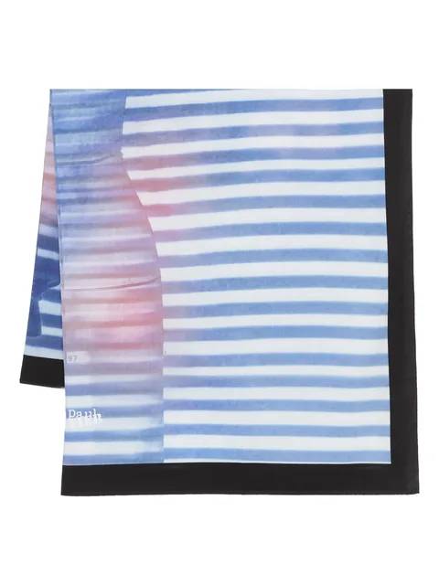 striped silk scarf