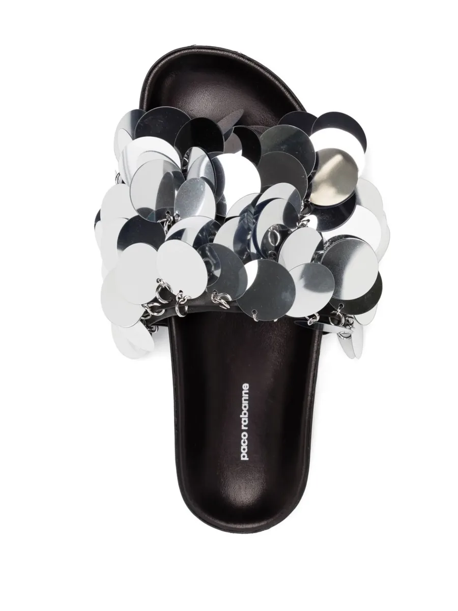 Sparkle disc-detailing sandals 7