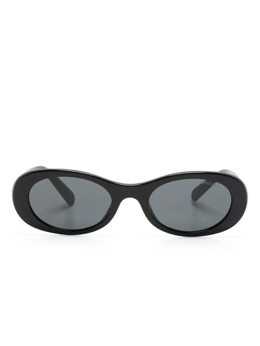 солнцезащитные очки Miu Glimpse в овальной оправе 2