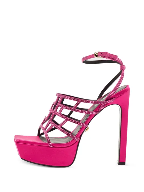 crystal-embellished platform sandals