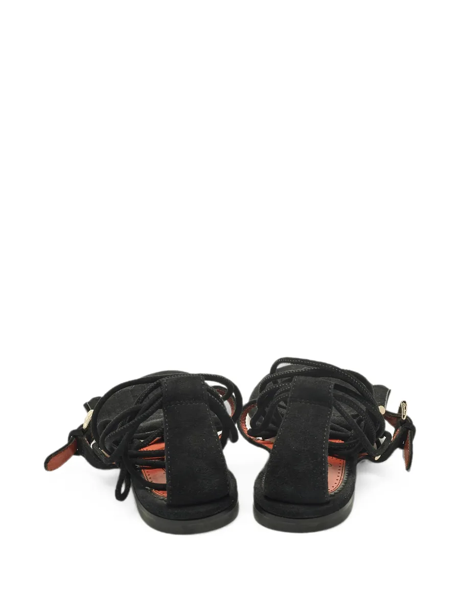 fringe lace-up sandals 6